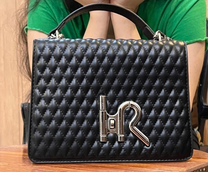 Luxe Rhombus Crossbody Bag