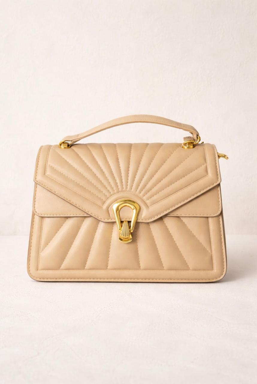 Beige Chevron Crossbody Bag (Copy)