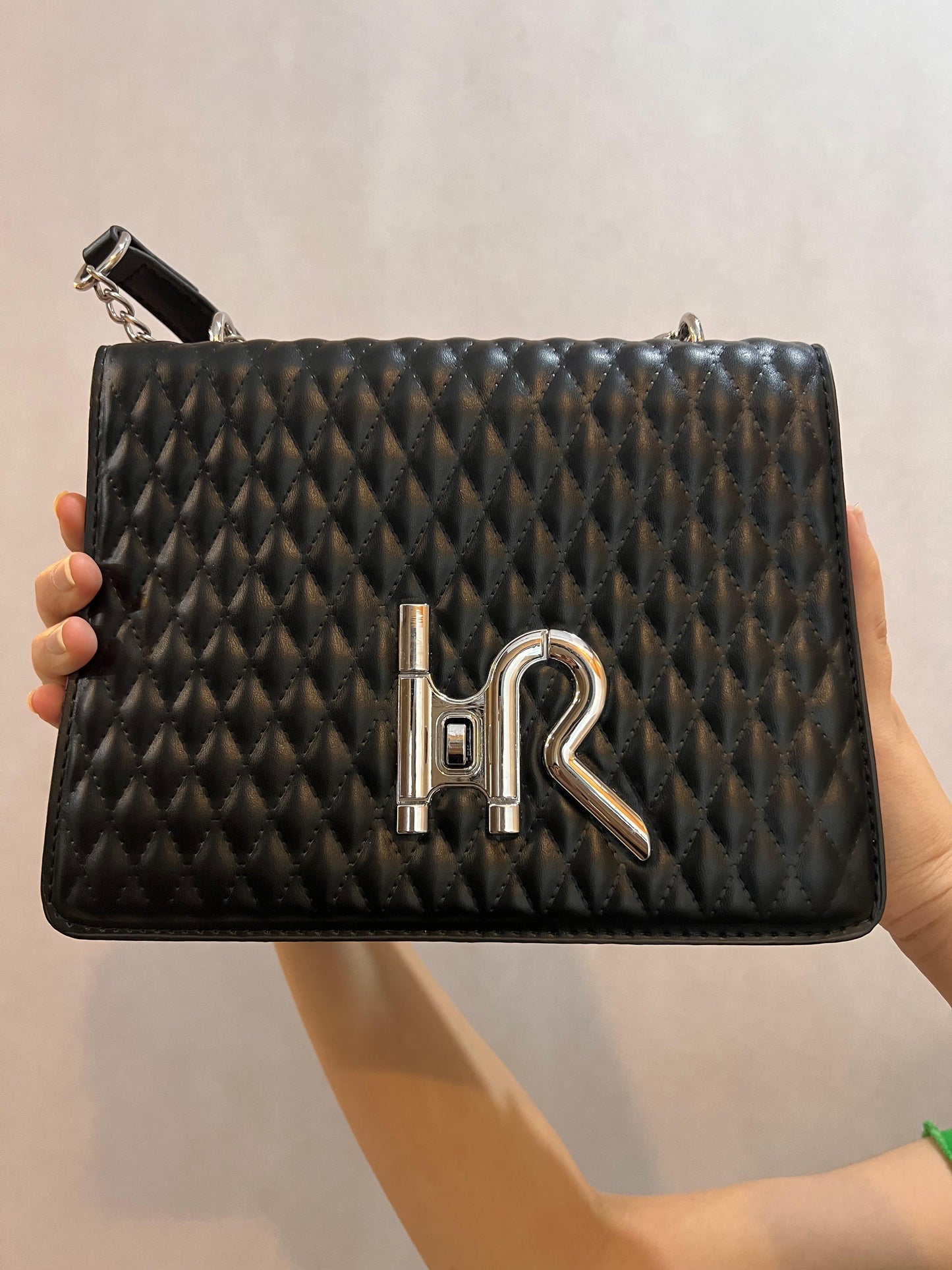 Luxe Rhombus Crossbody Bag