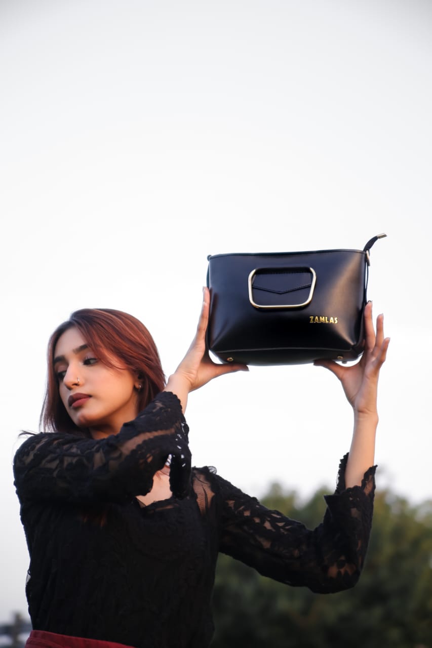 The Black Modish Crossbody Bag